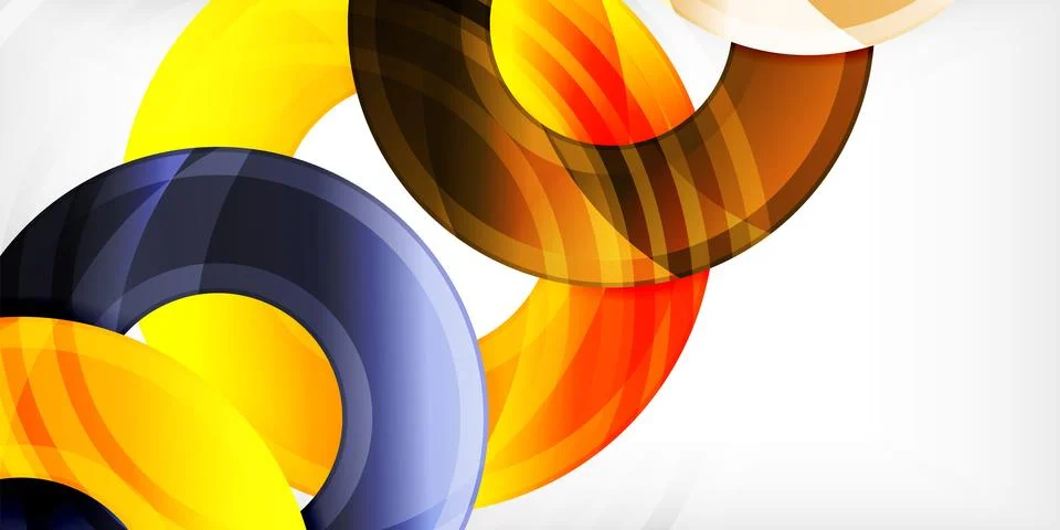 Circles, round elements, ring shapes premium background. Vector Illustration For Stock Illustration