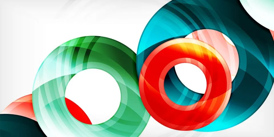 Circles, round elements, ring shapes premium background. Vector Illustration For Illustrazione stock