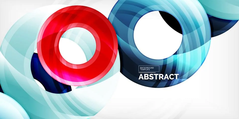 Circles, round elements, ring shapes premium background. Vector Illustration For Stock Illustration