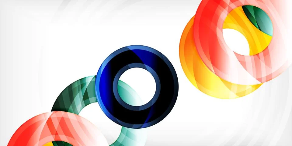 Circles, round elements, ring shapes premium background. Vector Illustration For Stock Illustration