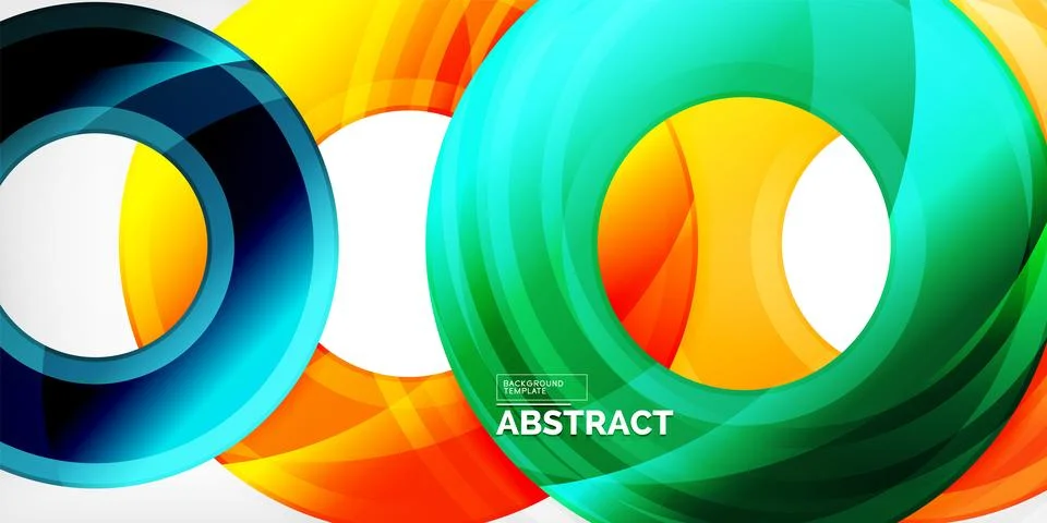 Circles, round elements, ring shapes premium background. Vector Illustration For Stock Illustration