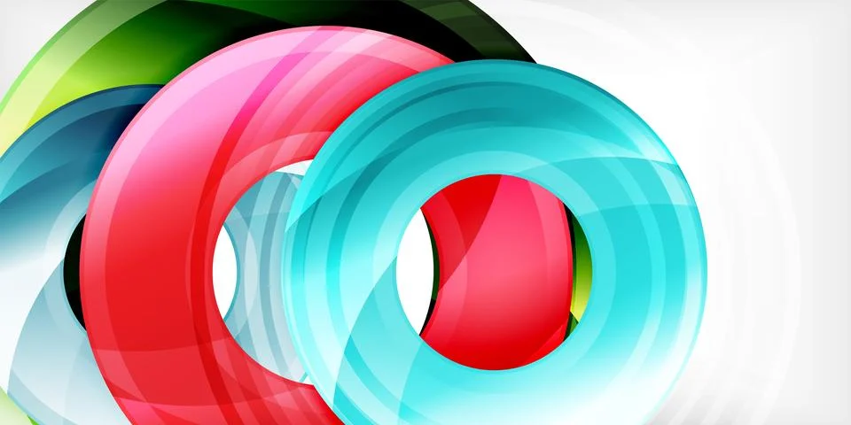 Circles, round elements, ring shapes premium background. Vector Illustration For 스톡 일러스트