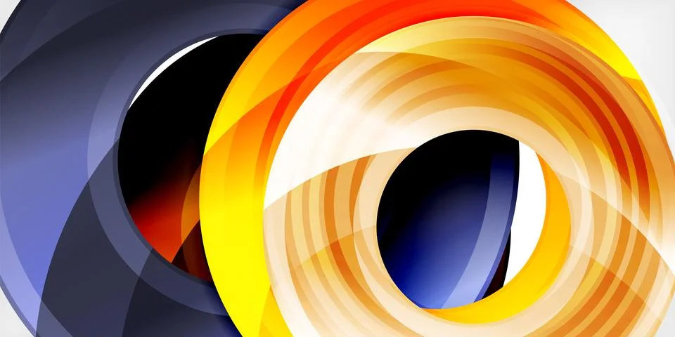 Circles, round elements, ring shapes premium background. Vector Illustration For Stock Illustration