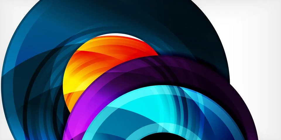 Circles, round elements, ring shapes premium background. Vector Illustration For Stock Illustration