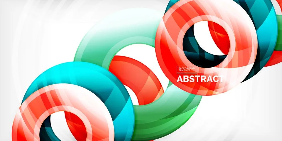 Circles, round elements, ring shapes premium background. Vector Illustration For Stock Illustration