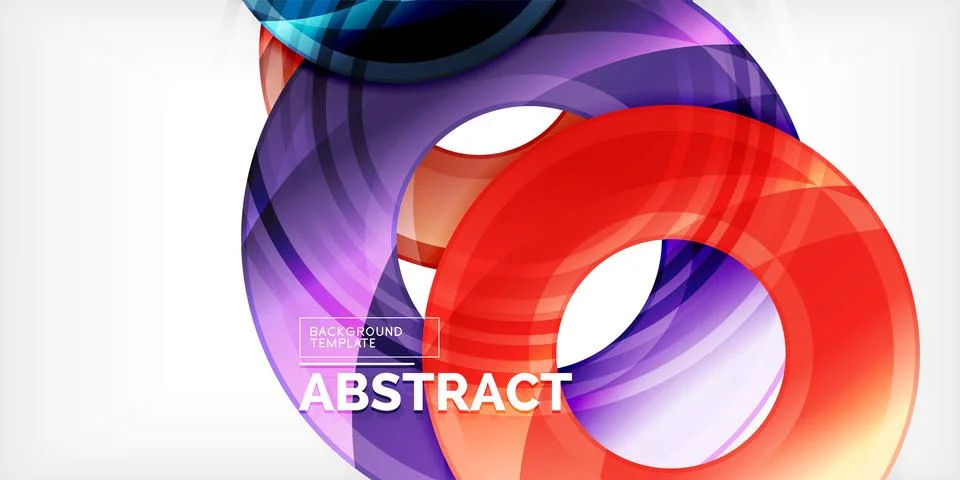 Circles, round elements, ring shapes premium background. Vector Illustration For Stock Illustration