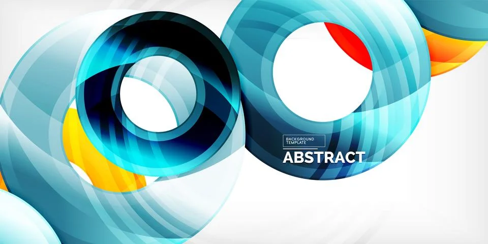 Circles, round elements, ring shapes premium background. Vector Illustration For 스톡 일러스트