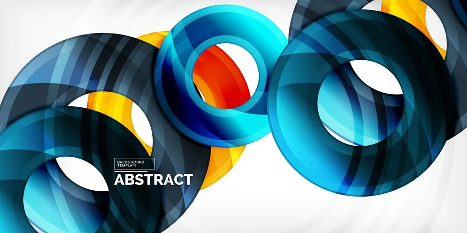 Circles, round elements, ring shapes premium background. Vector Illustration For 스톡 일러스트