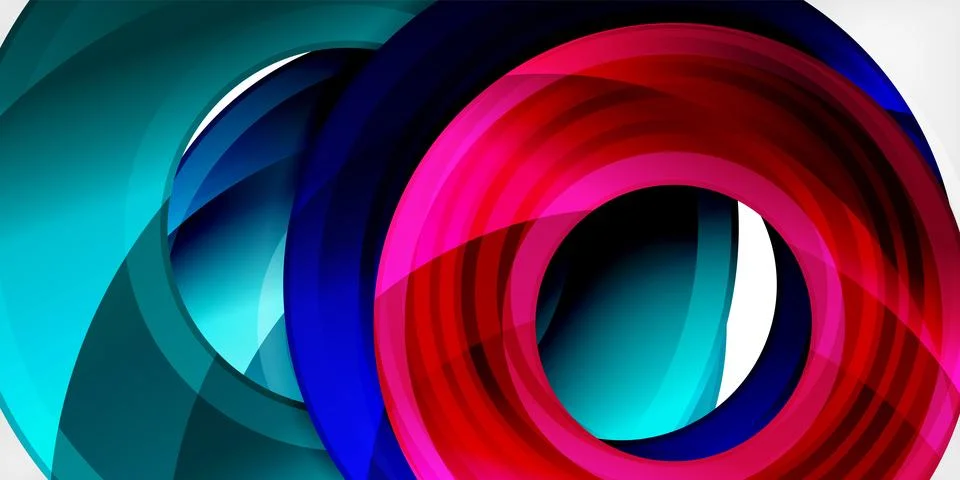 Circles, round elements, ring shapes premium background. Vector Illustration For Stock Illustration