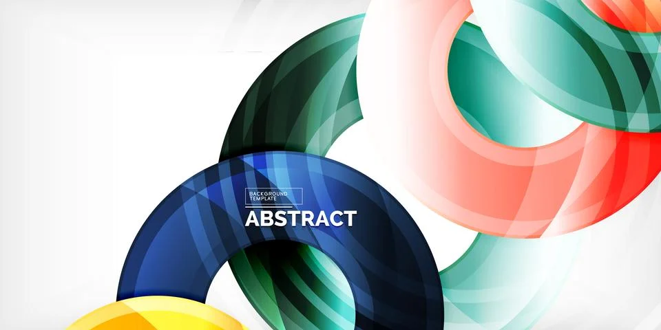 Circles, round elements, ring shapes premium background. Vector Illustration For Stock Illustration