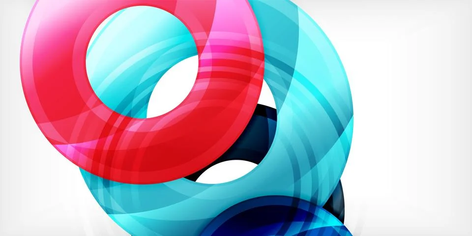 Circles, round elements, ring shapes premium background. Vector Illustration For Stock Illustration