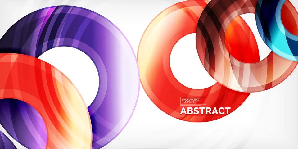 Circles, round elements, ring shapes premium background. Vector Illustration For Stock Illustration