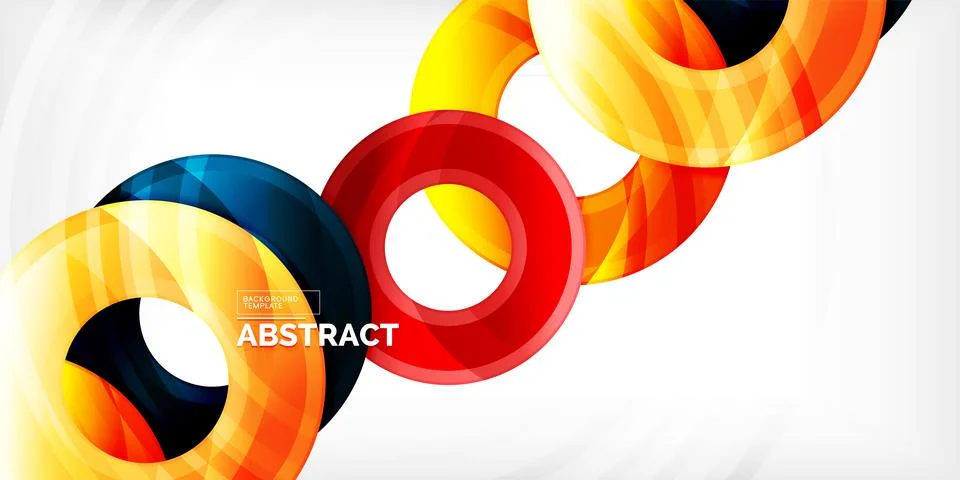Circles, round elements, ring shapes premium background. Vector Illustration For Stock Illustration