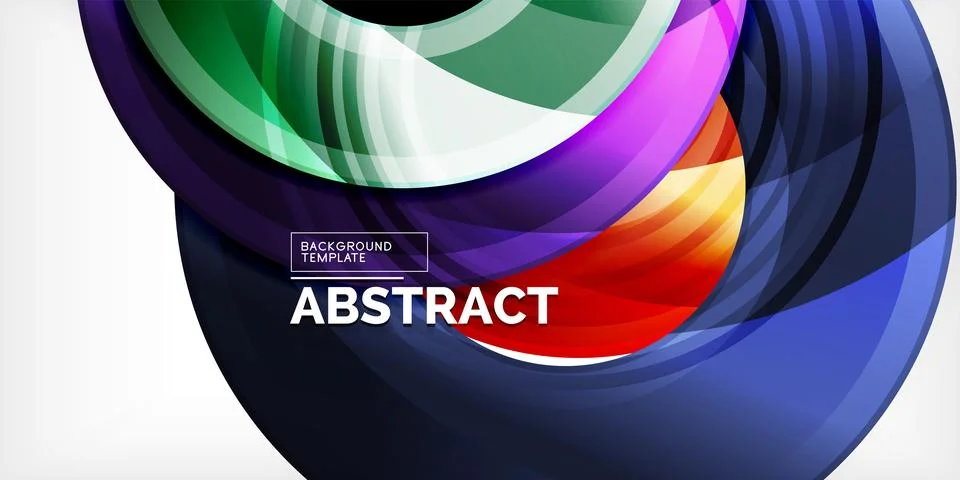 Circles, round elements, ring shapes premium background. Vector Illustration For Stock Illustration