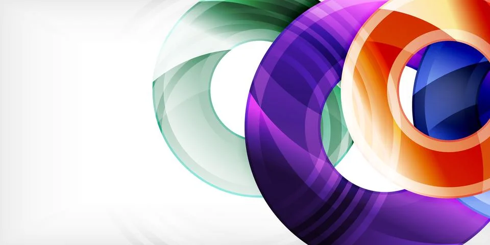 Circles, round elements, ring shapes premium background. Vector Illustration For Stock Illustration