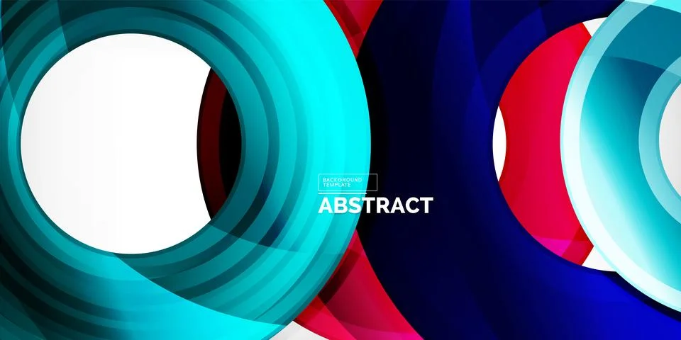 Circles, round elements, ring shapes premium background. Vector Illustration For Illustrazione stock