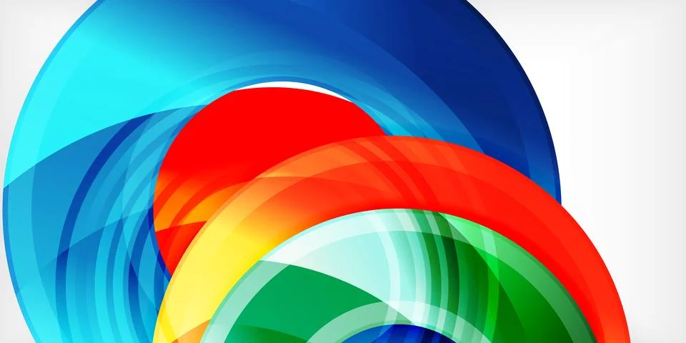 Circles, round elements, ring shapes premium background. Vector Illustration For Illustrazione stock