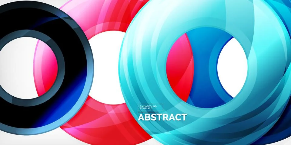 Circles, round elements, ring shapes premium background. Vector Illustration For Stock Illustration