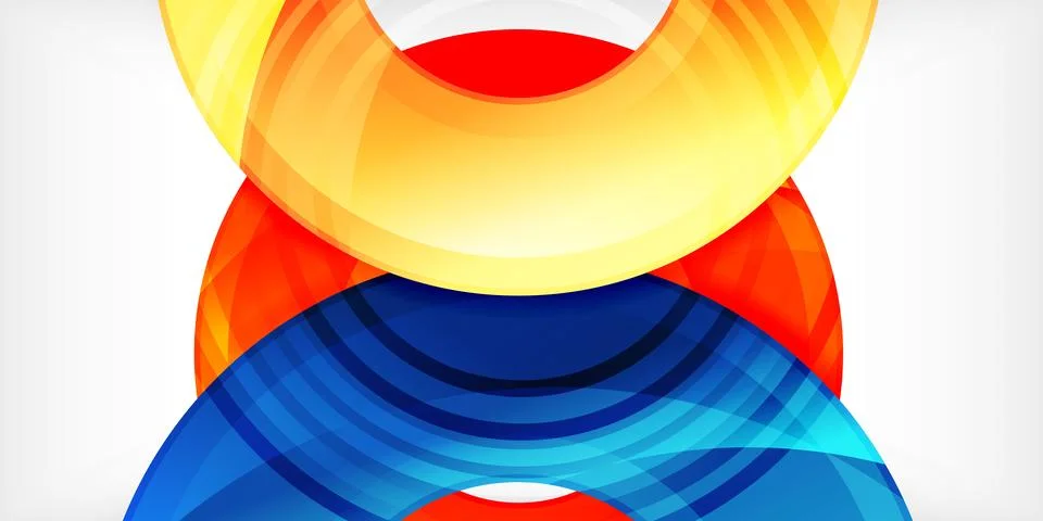 Circles, round elements, ring shapes premium background. Vector Illustration For Stock Illustration