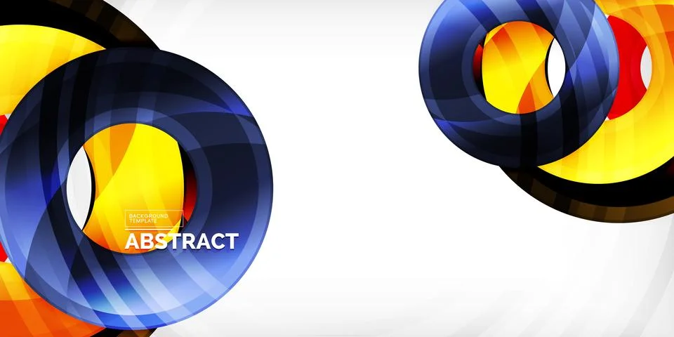 Circles, round elements, ring shapes premium background. Vector Illustration For Stock Illustration