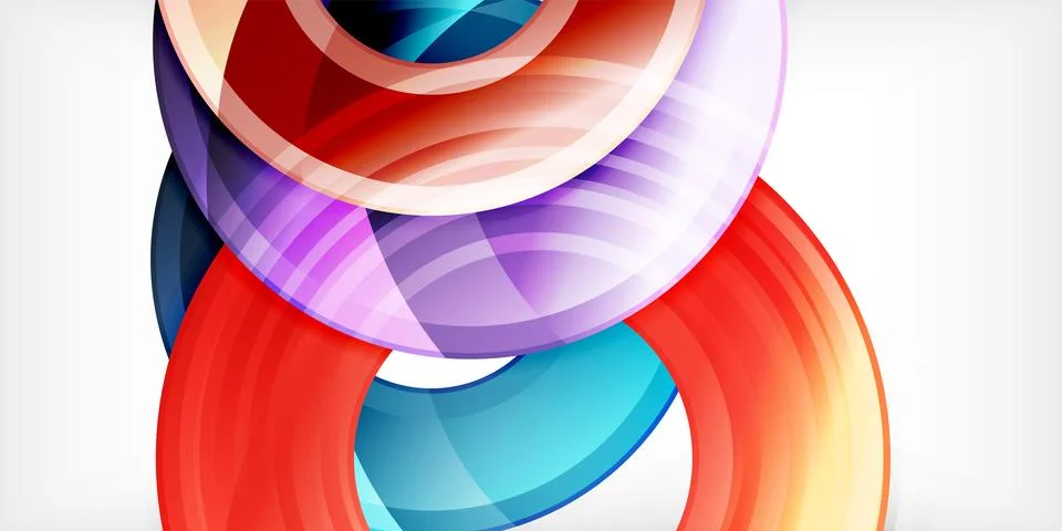 Circles, round elements, ring shapes premium background. Vector Illustration For Stock Illustration