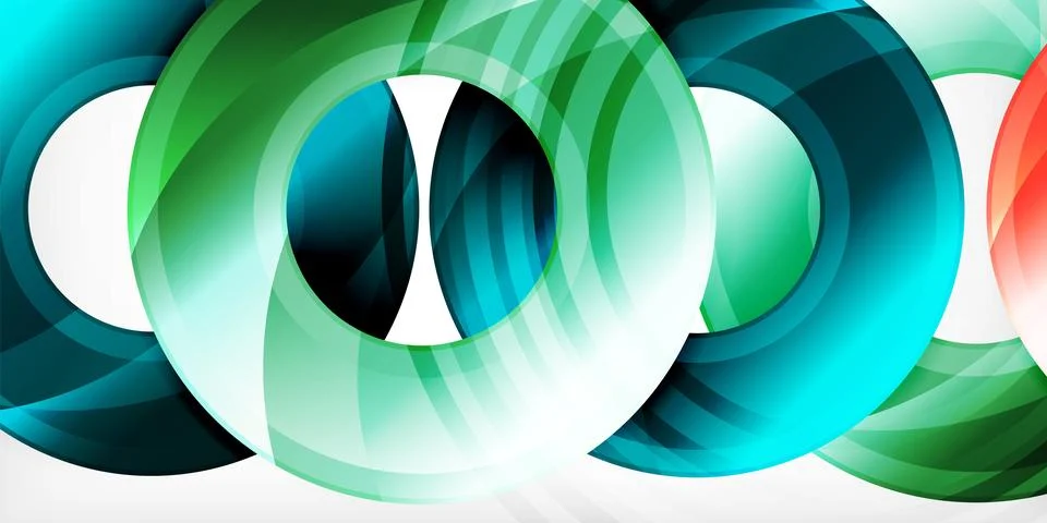 Circles, round elements, ring shapes premium background. Vector Illustration For Stock Illustration