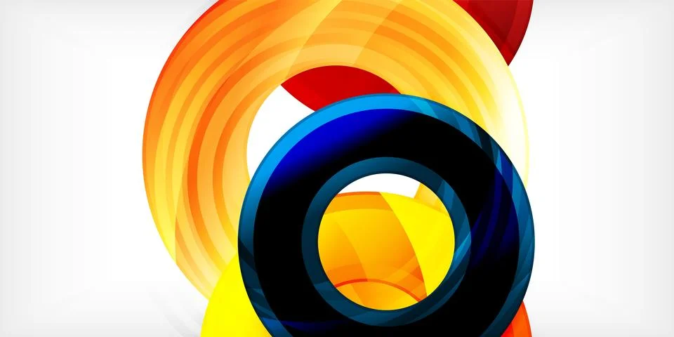 Circles, round elements, ring shapes premium background. Vector Illustration For Stock Illustration