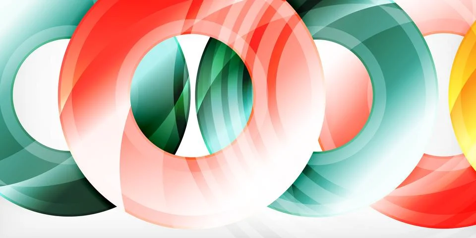 Circles, round elements, ring shapes premium background. Vector Illustration For Stock Illustration