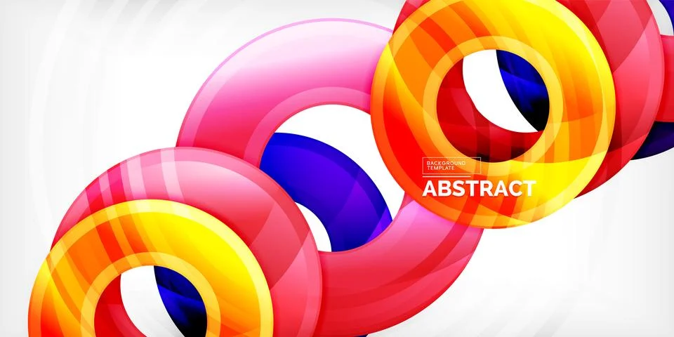 Circles, round elements, ring shapes premium background. Vector Illustration For Stock Illustration