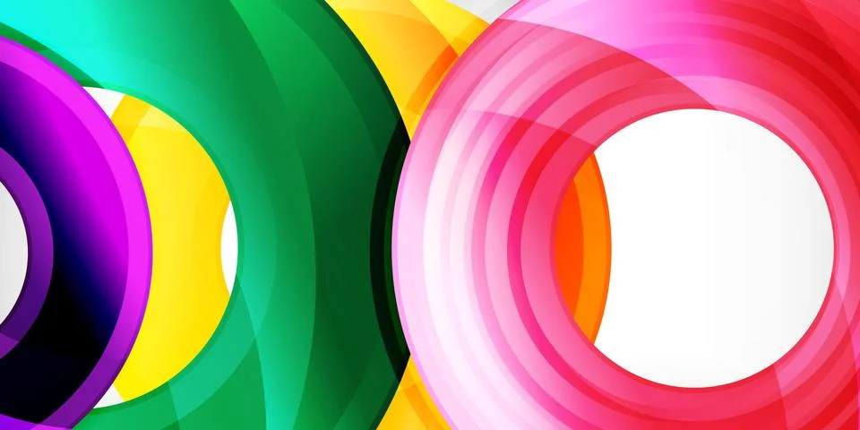 Circles, round elements, ring shapes premium background. Vector Illustration For Stock Illustration