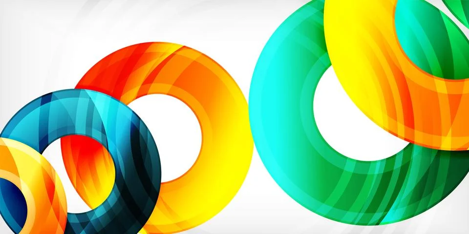 Circles, round elements, ring shapes premium background. Vector Illustration For Stock Illustration
