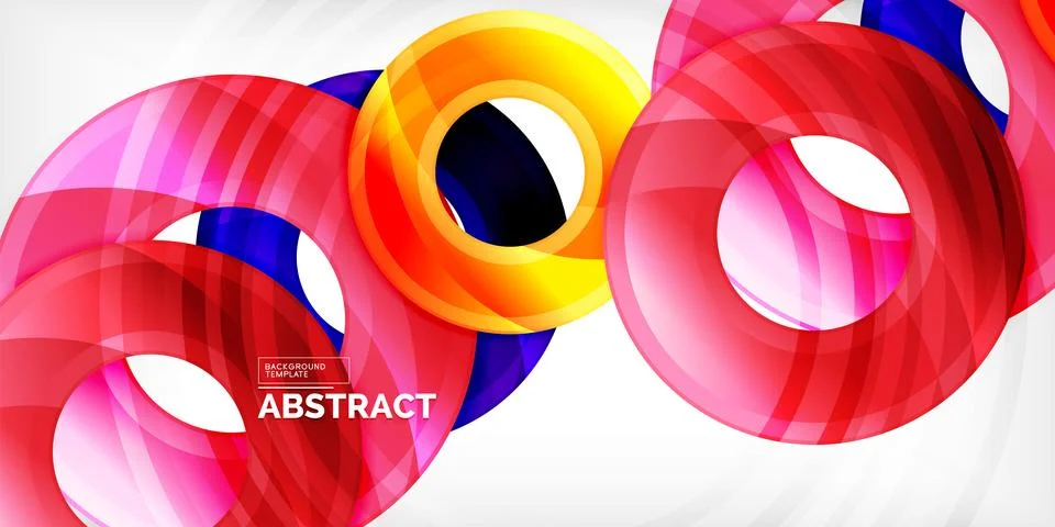 Circles, round elements, ring shapes premium background. Vector Illustration For Stock Illustration