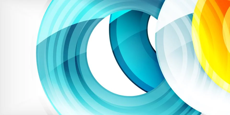 Circles, round elements, ring shapes premium background. Vector Illustration For Stock Illustration