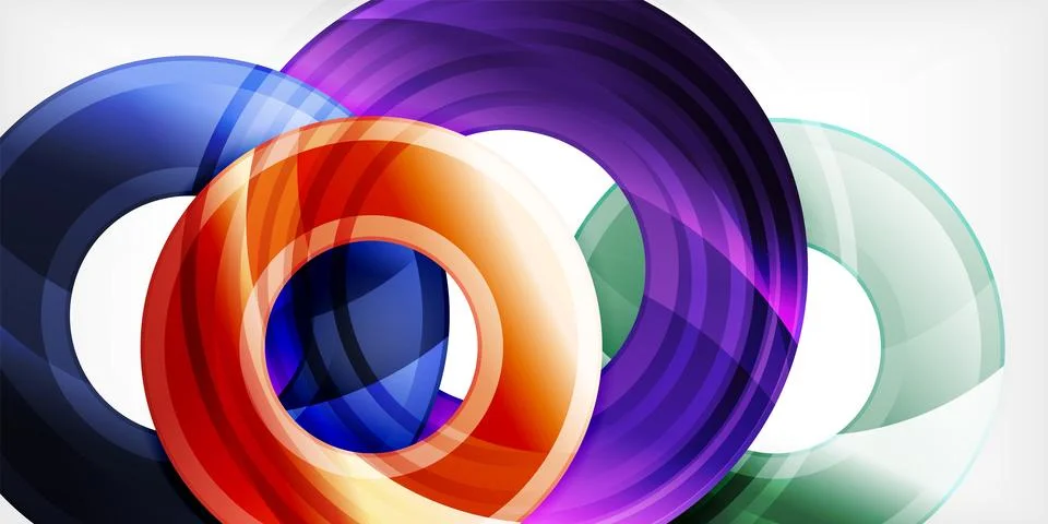 Circles, round elements, ring shapes premium background. Vector Illustration For Stock Illustration