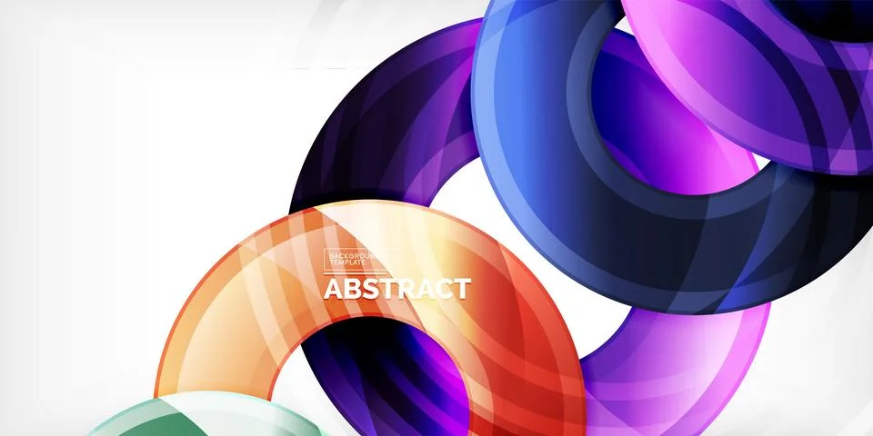 Circles, round elements, ring shapes premium background. Vector Illustration For Stock Illustration