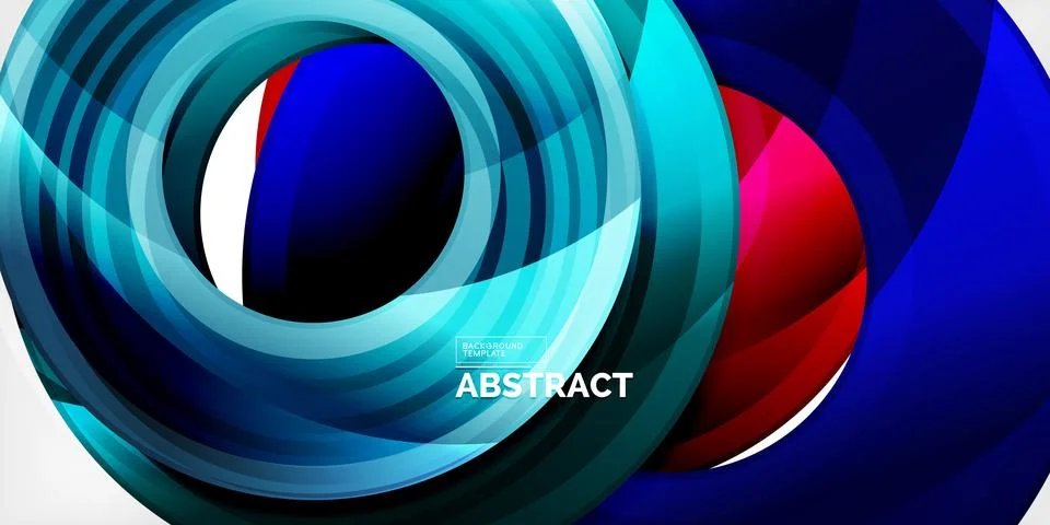Circles, round elements, ring shapes premium background. Vector Illustration For Stock Illustration