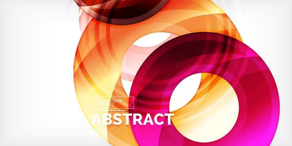 Circles, round elements, ring shapes premium background. Vector Illustration For Illustrazione stock