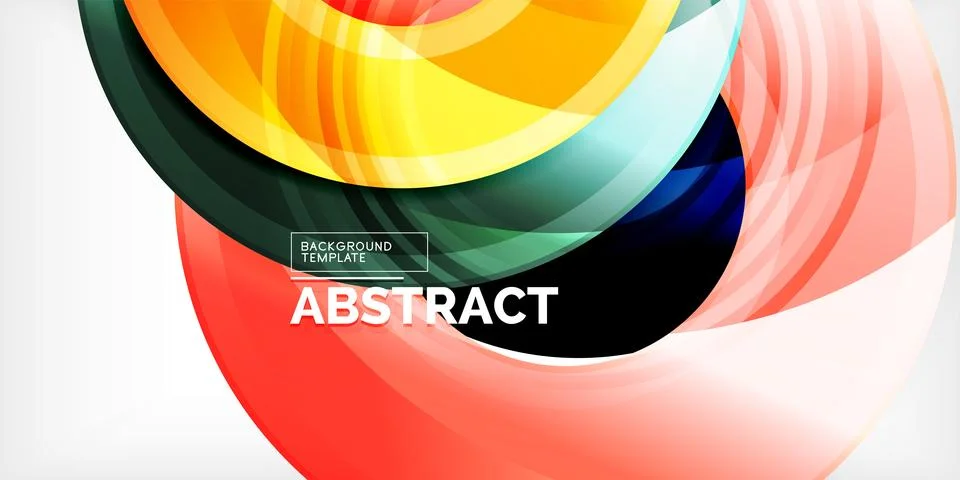 Circles, round elements, ring shapes premium background. Vector Illustration For Illustrazione stock