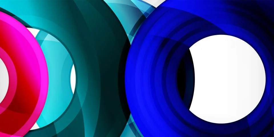 Circles, round elements, ring shapes premium background. Vector Illustration For 스톡 일러스트
