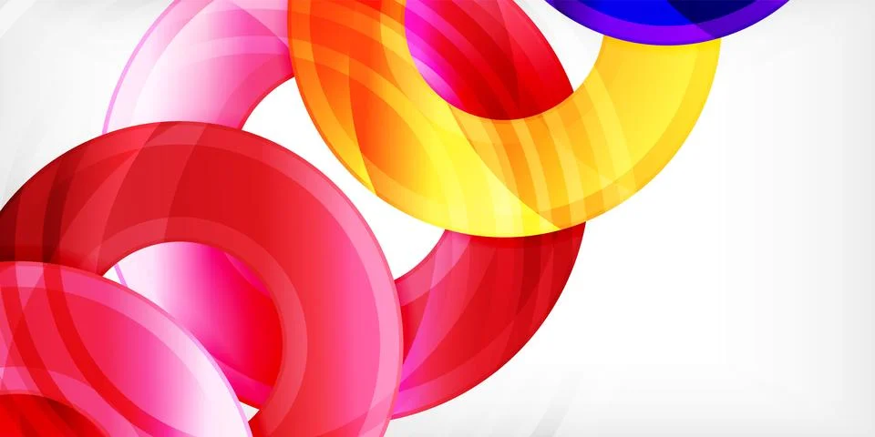 Circles, round elements, ring shapes premium background. Vector Illustration For Stock Illustration