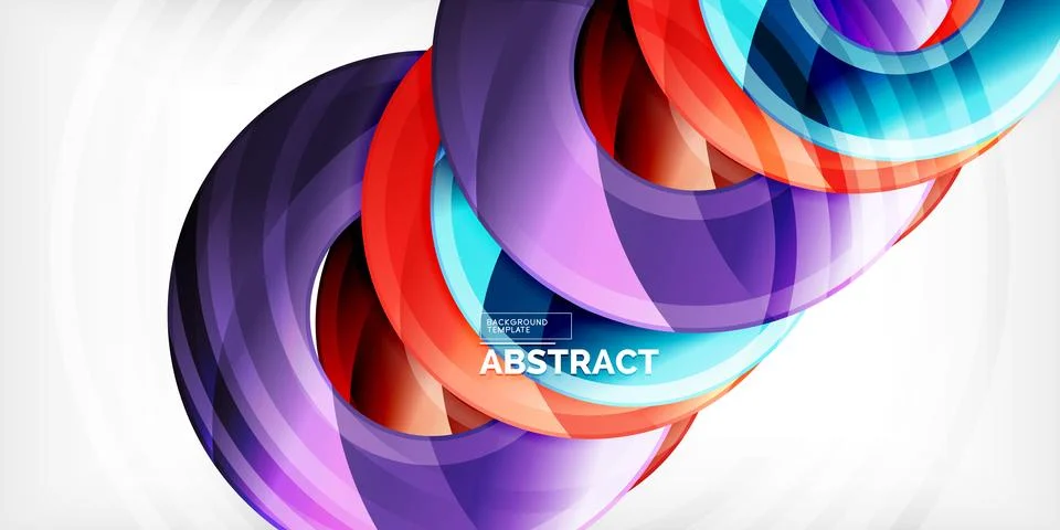 Circles, round elements, ring shapes premium background. Vector Illustration For Illustrazione stock