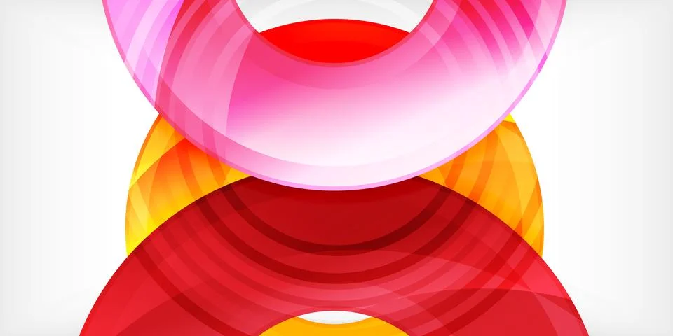 Circles, round elements, ring shapes premium background. Vector Illustration For Stock Illustration