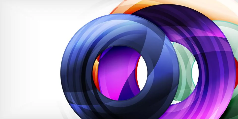 Circles, round elements, ring shapes premium background. Vector Illustration For Stock Illustration