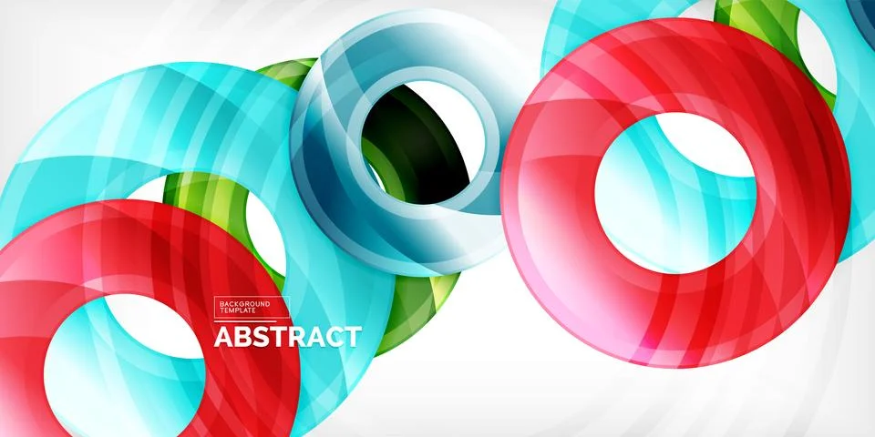 Circles, round elements, ring shapes premium background. Vector Illustration For Stock Illustration