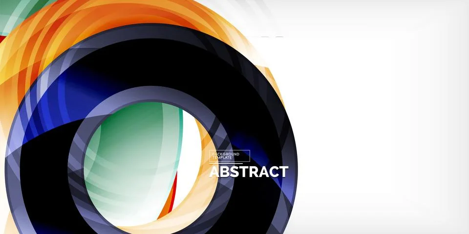 Circles, round elements, ring shapes premium background. Vector Illustration For Stock Illustration