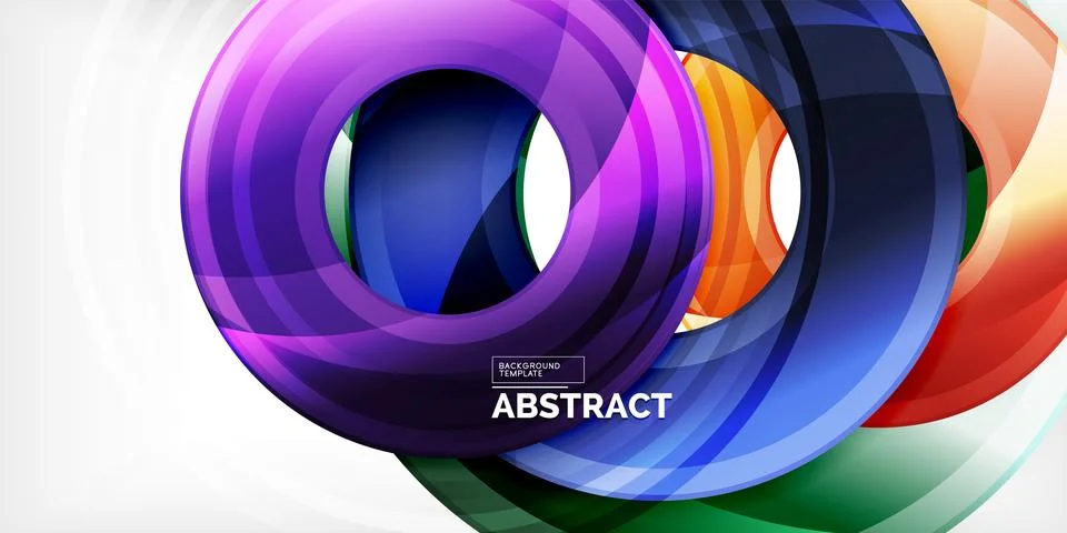 Circles, round elements, ring shapes premium background. Vector Illustration For Stock Illustration