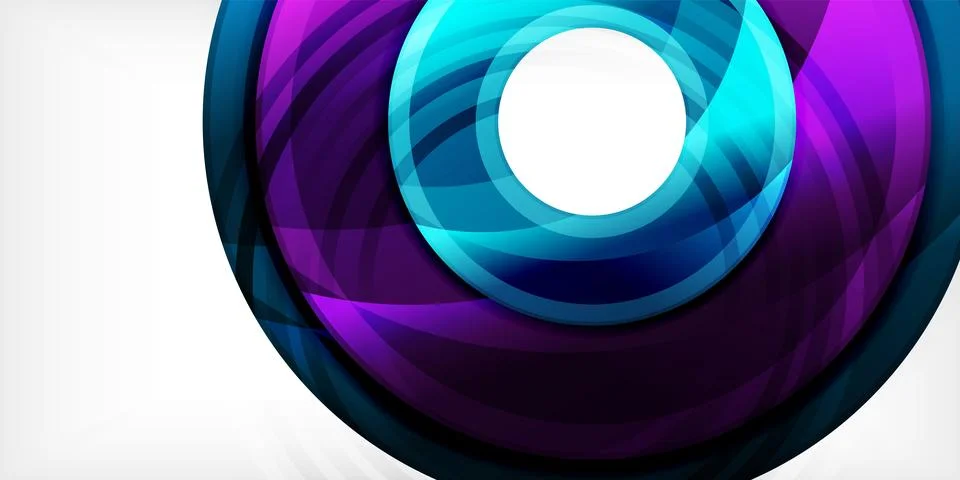 Circles, round elements, ring shapes premium background. Vector Illustration For Stock Illustration