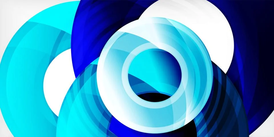 Circles, round elements, ring shapes premium background. Vector Illustration For Stock Illustration