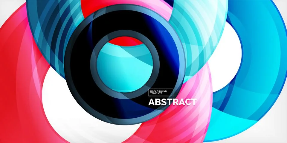 Circles, round elements, ring shapes premium background. Vector Illustration For 스톡 일러스트