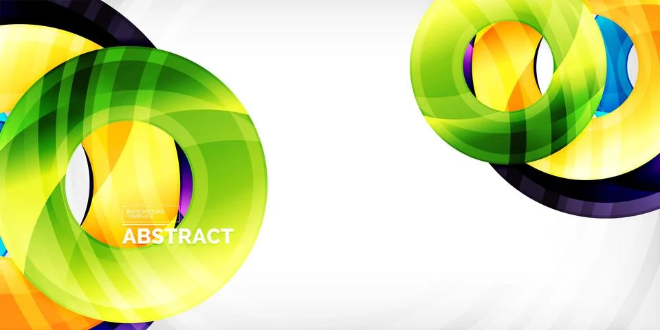 Circles, round elements, ring shapes premium background. Vector Illustration For Stock Illustration